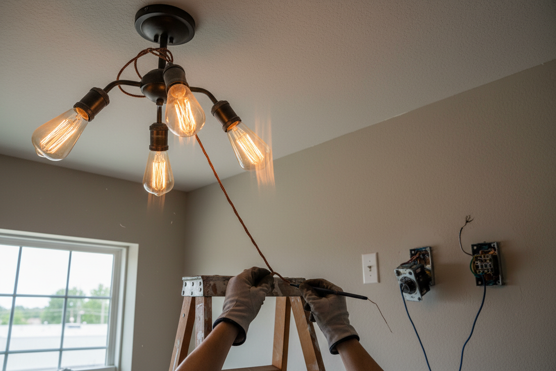 Problem photo – Flickering light fixture (loose connection, bad switch, incompatible dimmer)