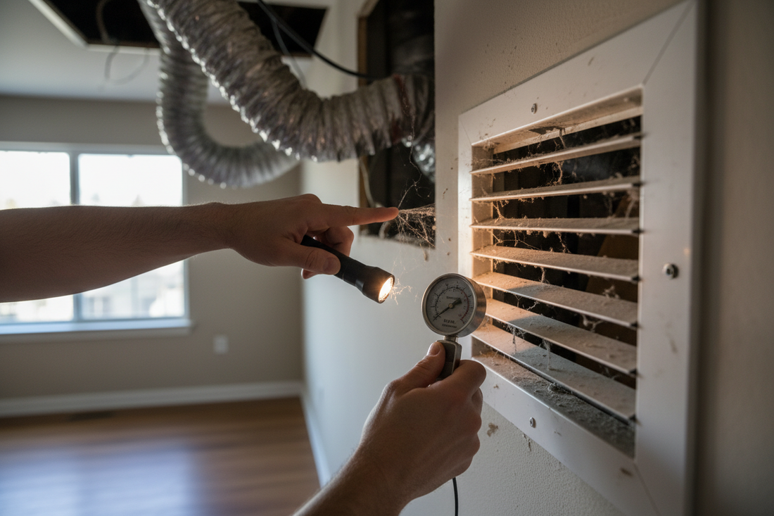 Problem photo – Are certain vents in your home barely pushing air, creating uncomfortable hot or cold spots? Discover common reasons for poor airflow and simple steps to optimize your home's heating and cooling distribution for consistent comfort.