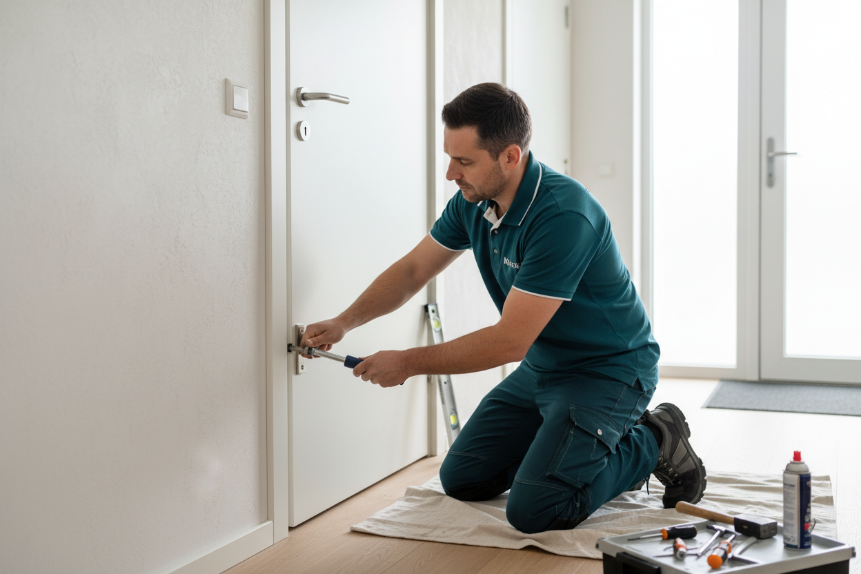 Door Alignment & Hinge Adjustment (Sagging / Rubbing)